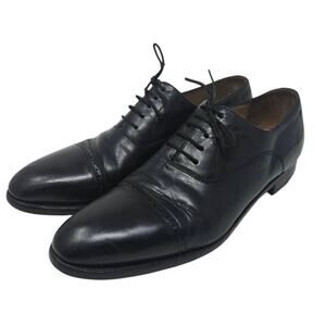 Billy Ruffian Black Leather Oxford Dress Shoes – Men’s UK 12 / US 13.5 / EU 47